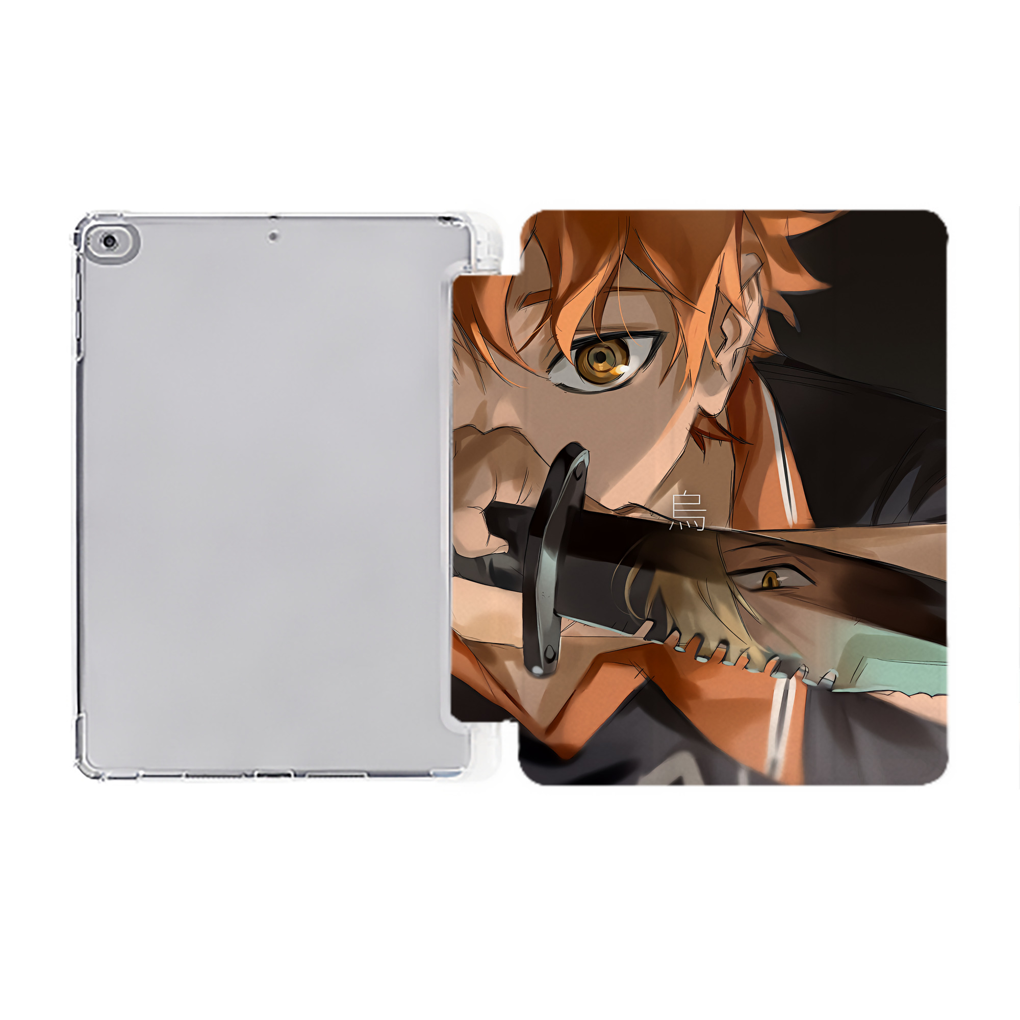 （画像用） ハイキュー!! Haikyu!! IPad ケース ペン収納付き 三つ折りスタンド PUレザー×シリコン 対応機種9.5/10.5/10.9インチ